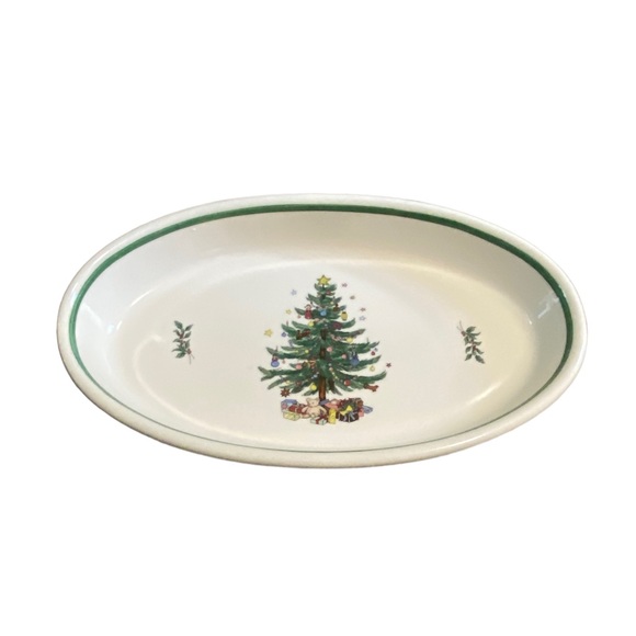 Nikko Ceramics Other - Nikko Christmastime Ovenware Oval Baker Dish 13 1/4 Japan Holiday Oven Safe